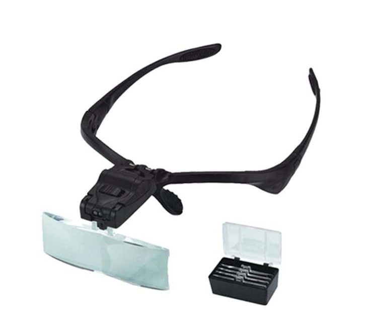 Magnifying LED Glasses Headset with Lighting – Plasma Concepts
